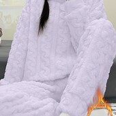 Тепла жіноча піжама L/XL для холодних вечорів