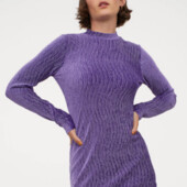 Ефектна Велюрова, еластична сукня