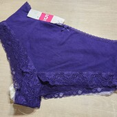 Есмара! Трикотажні жіночі труси з мереживом 56/58 євро 62/64 наш 5 шт! Лот 36