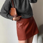 Спідниця з з еко шкіри, XS
