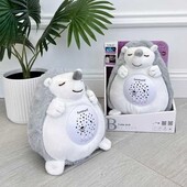 Ніжний м'який нічний Їжачок з проектором