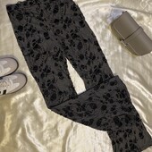 Оригінальні штани/лосіни розширені у кольорі графіт