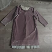 Стильна велюрова сукня 10років