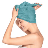 ♕ Якісний махровий рушник-тюрбан для волосся Tchibo (Німеччина)