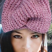 Завжди стильна та модна, тепленька пов'язочка-чалма