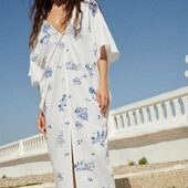 Вишите пляжне плаття/кафтан zara M-L оверсайз