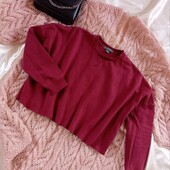 Вкорочений світшот у кольорі бордо