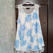 Розпродаж!!! Брендовая новая красивая вискозная блуза-туника р.22.