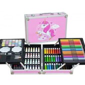 Набір для малювання в алюмінієвому чемодані (145 пр)