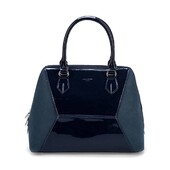 Жіноча темно-синя лакова сумка David Jones