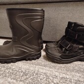 Єврозима: чоботи Ecco та Skofus одним лотом, розмір 34 (устілка 22 см) для двору