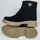 Жіночі чоботи зимові черевики ботинки сапоги 38р 24,5см зииа натуральна замша