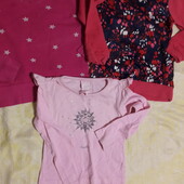 Три реглани в одному лоті для дівчинки 3-4 роки