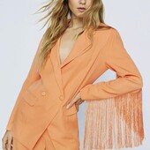 Nasty Gal, uk10 шикарний піджак з бахромою