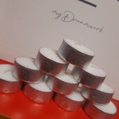 Свечи-таблетки 9 St белые , чайные свечи