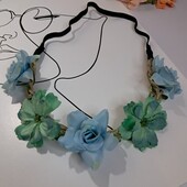 Женская повязка на голову с подвеской в виде цветка, обруч , венок принцессы, корона д