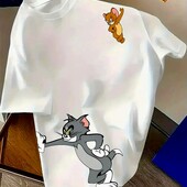 Футболка принт Том і Джері , размер xxl, унісекс