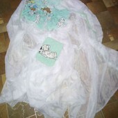 Шторка гардина на кроватку + бортик + крепление 