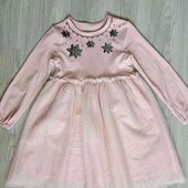 Leigh Tucker брендовое нарядное трикотажное платье на рост 122 см