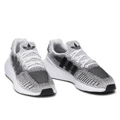 Чоловічі кросівки/ снікерси adidas swift run, чорно-білі 44р