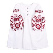 Сукня дитяча з вишивкою двонитка 92-140
