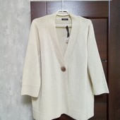 Новый брендовый теплый кардиган в составе шерсть р.20-22.