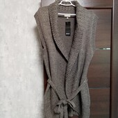 Новый брендовый теплый шерстяной жилет р.18-20.