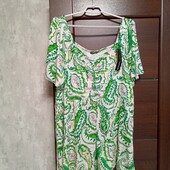 Брендовая новая трикотажная вискозная блуза-туника р.18-20.
