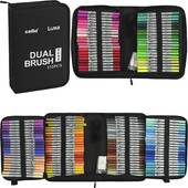 Художні двосторонні маркери dual brush CD001-132 штук ellott