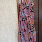 Брендовый новый воздушный сарафан на море р.14-16.