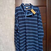 Новая брендовая коттоновая реглан-толстовка двухнитка р.4-5XL Супербатал!