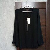 Новая брендовая красивая блуза-туника на замочке р.16-18.