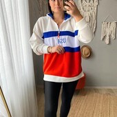 Стильна флісова кофтинка тепла оверсайз