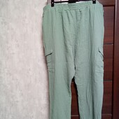 Новые брендовые коттоновые летние брюки-карго р.24-26.