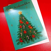 Святкова листівка Crelando (фірмовий Lidl) Рождественская открытка с конвертом