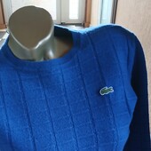 Lacoste wool sweater blue