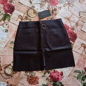 * юбка эко кожа, цвет шоколад. Фото реальное