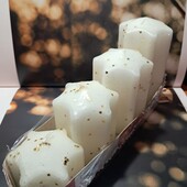 Святкова свічка зірка Livarno Home , свеча белая с глиттером