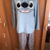 Пижама тепла, комплект, размер s, Disney. стич. в ідеалі