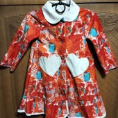 Шикарний теплий халат на дівчинку, сток без бірки, бомбезний!