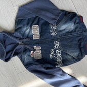 Джинсова кофта утеплена