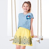 Спідниця з органічної бавовни з яскравим візерунком Tchibo (Німеччина), розмір 122-128