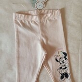 Дитячі лосини капрі для дівчинки рожеві мінні маус 62 розмір. детские лосины, капри. 6767