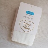Дитячі колготки з бузьковою п'ятою primark 3/4р