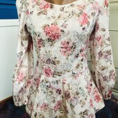Блуза с баской р.М.