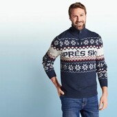 6695.Чоловічийтеплий щільний в'язаний светр Livergy! L 52/54