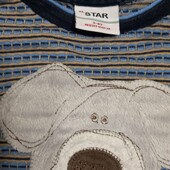 Фактурна кофтинка з гарненькою аплiкацiєю 3-4p.