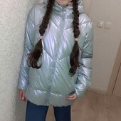 Reserved 158см куртка пуфер пуховик стильна
