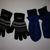 Лот перчатки-4-6 лет