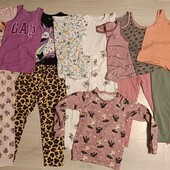 Вещи на девочку,лосины,кофта,футболки,майки 98-104